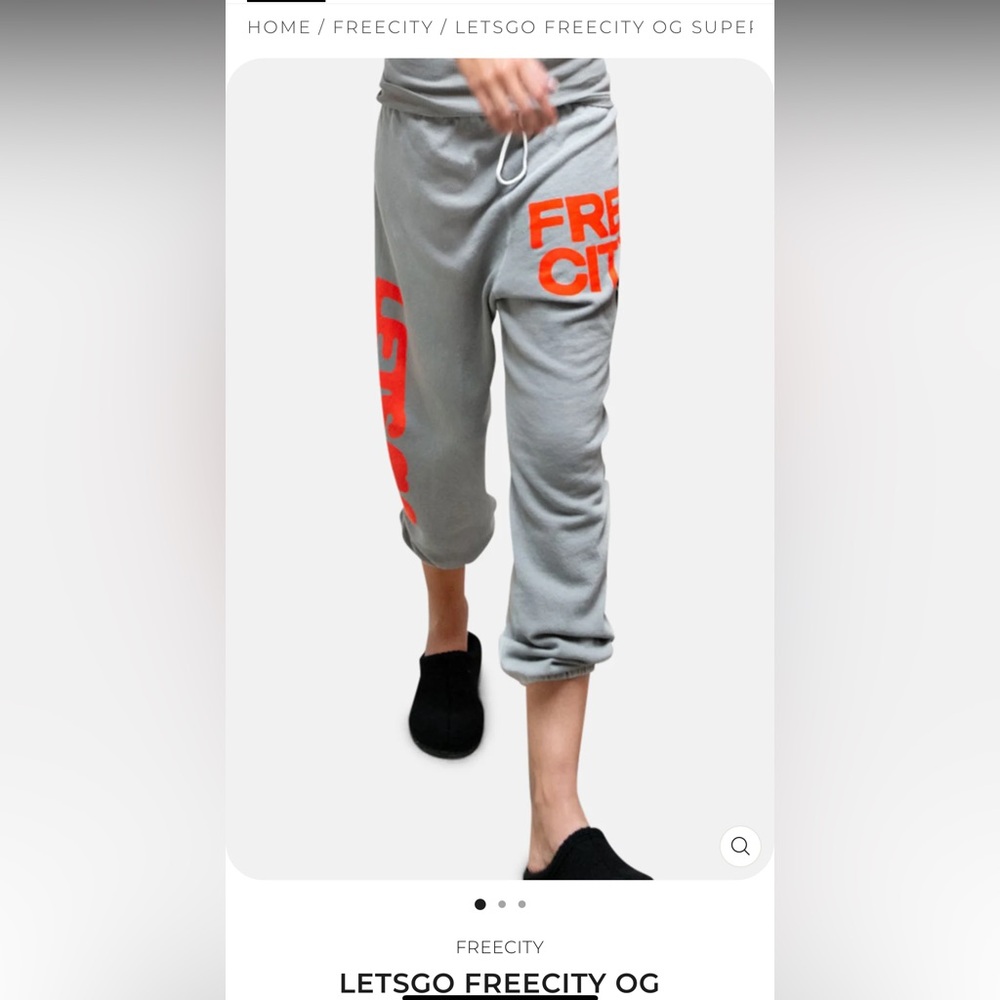 LETSGO FREECITY OG SUPERVINTAGE SWEATPANT SILVER PLANT S